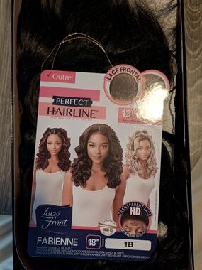 Outre Perfect Hairline Fabienne Lace Front Wig - 1B Natural Black, 18"